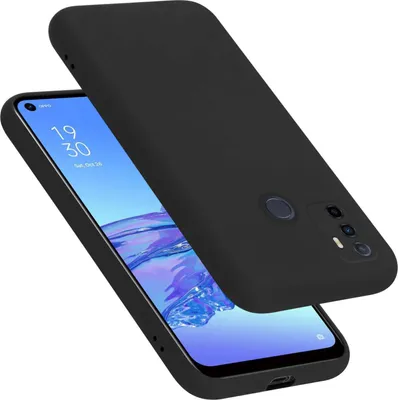 Image de Cadorabo Housse pour Oppo A53 Housse en silicone Housse en silicone liquide pour téléphone portable, Housse de protection résistante aux rayures et aux chocs pour Oppo A53