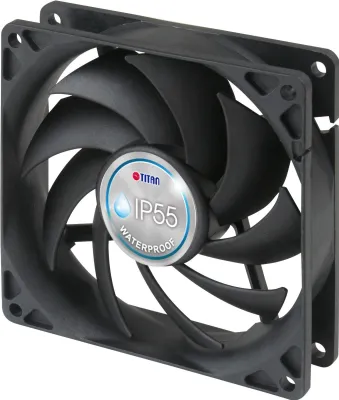Zdjęcie produktu dla Wentylator Titan TFD-9225HH12B/KW(BX) 92x92x25mm IP55 ochrona przed wodą i pyłem