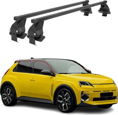 Obrázok produktu pre Základňa strešného nosiča Menabo pre Renault 5 E-Tech 2024-2025 oceľová čierna 2ks