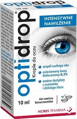 Produktbild von Optidrop Intensywne Nawilżenie, krople do oczu, 10 ml