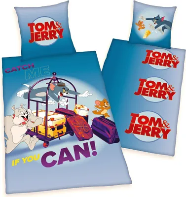 Obrázek produktu pro Pastevecké povlečení Tom a Jerry 80 x 80 a 135 x 200 cm