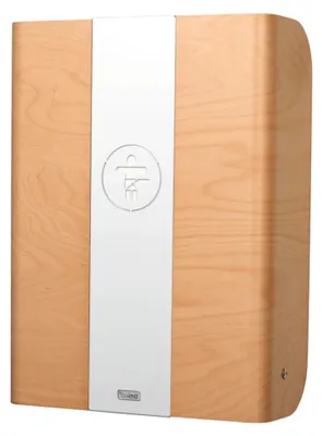 Produktbild von Wickeltisch Toledo Buche/klappbar platzsparend, Wandwickeltisch inkl. grauer Wickelunterlage, Wandwickelregal für öffentl. und priv. Bereich, Wickelstation aus Formholz (Buche Weiß)