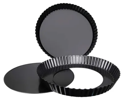 2er-Set Kuchenformen 22,9 cm antihaftbeschichtet mit herausnehmbarem Boden