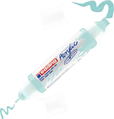Image de Marqueur acrylique Double Liner edding 5400 3D bleu pastel Paquet de 5 pièces