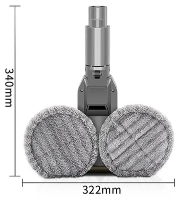 Produktbild von Elektrischer Wischmoppkopf fš¹r Nass- und Trockenreinigung, kompatibel mit Dyson V6, V7, V8, V9, V10 und V11 + Wassertank + 6 Wischmoppk?pfe