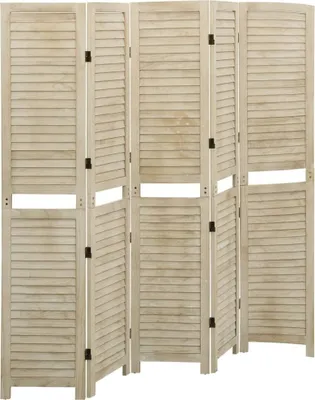 Obrázok produktu pre 5-panelový paraván 175x165 cm masívne drevo paulovnie