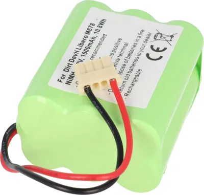 Produktbild von Akku passend für Dirt Devil Libero M678, EVO M678, Dirt Devil 0678004 7,2 Volt 1500mAh