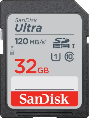 Productafbeelding van SanDisk Ultra® SDHC™ UHS-I geheugenkaart, 32 GB, 3-pack