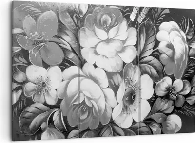 Produktbild von Bild auf Leinwand - Leinwandbild - Blume Blumenstrauß Blatt - 105x70cm - Wand Bild - Wanddeko - Leinwanddruck - Bilder - Kunstdruck - Wanddekoration - Leinwand bilder - Wandkunst - CE105x70-3896