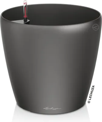 Produktbild von LECHUZA-Pflanzgefäß CLASSICO Premium 70 Anthrazit Metallic | Pflanzgefäß mit Bewässerungssystem | Metallic-Oberfläche | Ø 70 x 64,5 cm | 14663