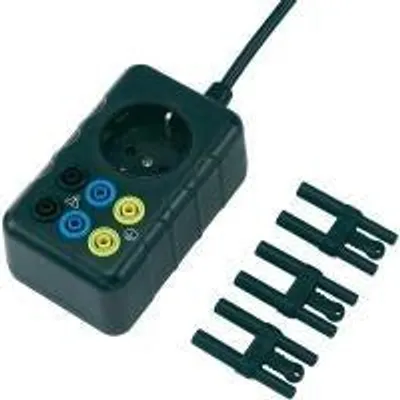 Image de Adaptateur de mesure Voltcraft [ fiche à contact de protection - prise femelle 4 mm, prise à contact de protection] protégé contre les contacts accidentels VOLTCRAF