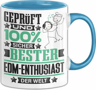 Produktbild von EDM-Enthusiast Geschenk Lustiger Spruch für EDM-Enthusiast Geschenkidee Bester EDM-Enthusiast Der Welt (Blau)