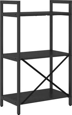 Produktbild von vidaXL Bücherregal Schwarz Eichen-Optik 56 x 34 x 96 cm Holzwerkstoff