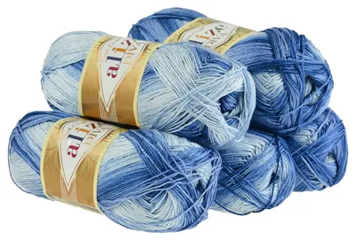 Produktbild von 500g Strickgarn ALIZE DIVA BATIK Farbverlauf Häkelgarn Wolle Stricken Häkeln