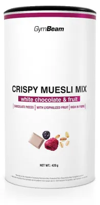 Image de GymBeam | Muesli croustillant au chocolat blanc et aux fruits