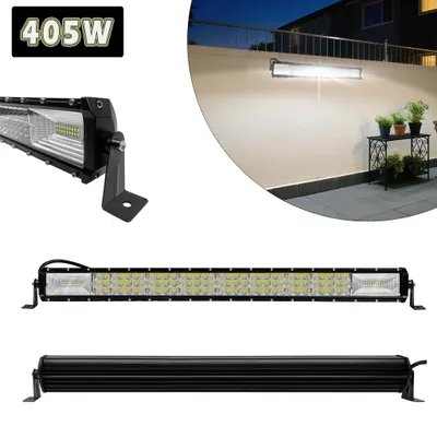 Obrázek produktu pro LED pracovní světlomet YARDIN 405W, kombinovaný úhel svícení 30° + 60°, stupeň krytí IP67 (odolný proti prachu a vodě), univerzální osvětlení pro terénní vozidla, napájení 10-30V DC