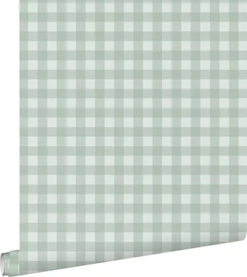 Produktbild von ESTAhome Tapete Karomuster Grün 50 x 900 cm