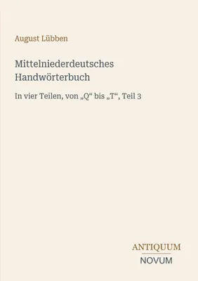 Produktbild von Mittelniederdeutsches Handwörterbuch