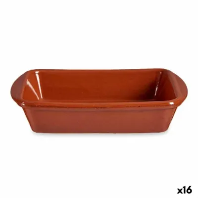 Obrázok produktu pre Obdĺžniková kameninová miska do rúry 14,5 x 4 x 20 cm (16 kusov)