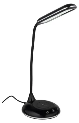 Produktbild von Grundig Tischlampe LED mit Wireless Charger Nachttischlampe mit Ladefunktion 800 Lumen - Lampe mit Verstellbarer Arm 300° - Qi Kabelloses Laden - Für Schreibtisch oder Nachttisch