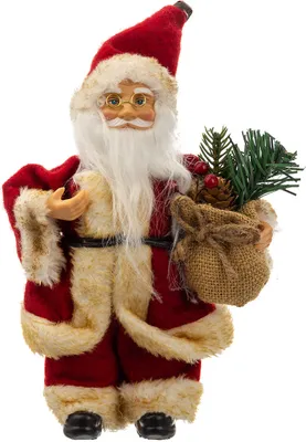Produktbild von Christmas Paradies 44537  Weihnachtsmann Santa ca. 22 cm rot / weiss / gold