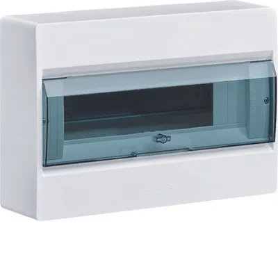 Produktbild von HAGER cosmos Verteiler 1x12 Aufputz IP40 Tür transparentne VD112TP