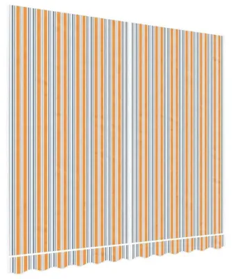 Produktbild von Markisenstoff - Ersatzbespannung für Terrassenmarkise - Polyestergewebe - Mehrfarbig gestreift - 3 x 2,5 m
