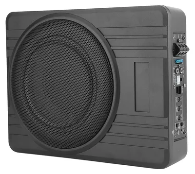 Zdjęcie produktu dla Subwoofer 10 cali 800W - Pod siedzeniem - Aluminium - Filtr dolnoprzepustowy 50-150 Hz
