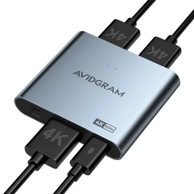 Productafbeelding van HDMI Splitter 1 In 2 Out 4K 60Hz 4:4:4 met Downscaler