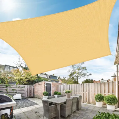 Produktbild von Sonnensegel aus HDPE für Garten und Terrasse, 3x4m