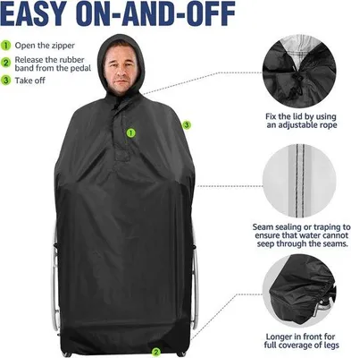 Produktbild von Famanu Rollstuhlponcho für Wärme und Komfort - wasserabweisend, einstellbar, reflektierend