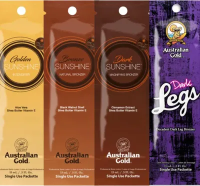 Immagine prodotto di Set di bustine abbronzanti Australian Gold x4pc