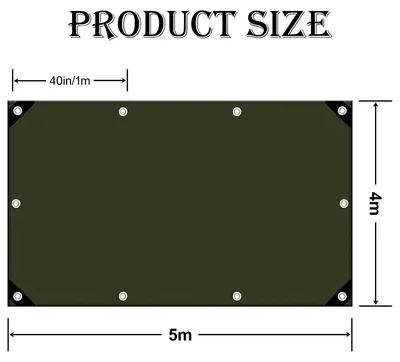 Productafbeelding van Zilverkleurige afdekzeil, UV-gestabiliseerd, met oogjes, scheurbestendig, 3x4 meter, geschikt voor tuin en bouw