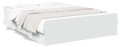 Obrázok produktu pre vidaXL Rám postele so zásuvkami biely 150x200 cm materiál na báze dreva