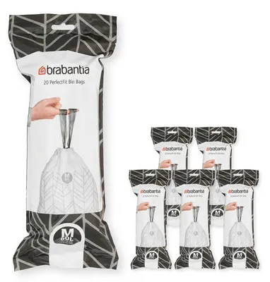 Image de Sacs poubelle PerfectFit 60L (M) - multipack 120 sacs (6x20)