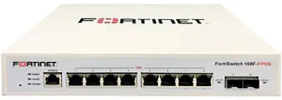 Produktbild von Fortinet FortiSwitch 108F-FPOE, Managed, L2+, Gigabit Ethernet (10/100/1000), Power over Ethernet (PoE), Rack-Einbau