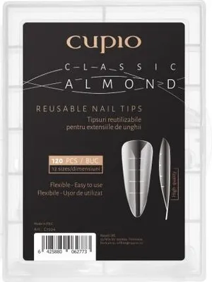 Produktbild von Cupio wiederverwendbare Tips - Classic Almond 120 Stk