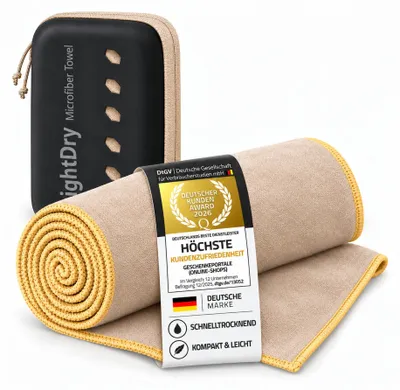 Obrázek produktu pro Sportovní ručník z mikrovlákna - 120x50 cm - béžový