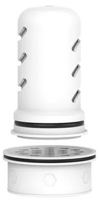 Immagine prodotto di Kit di ricambi per filtro dell'acqua GF-70 & GF-71 | 1 microfiltro a membrana + 1 filtro a carbone attivo | per caraffa filtro dell'acqua in vetro