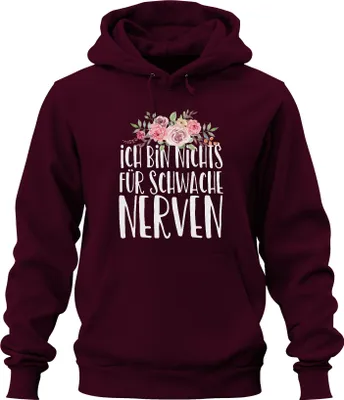 Obrázek produktu pro I'm not for the faint hearted Funny saying Statement Fun Uni mikina s kapucí, Burgundy, XL