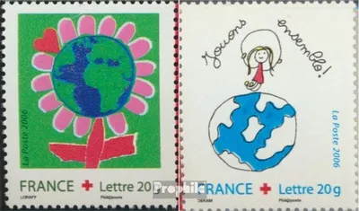Produktbild von Briefmarken Frankreich 2006 Mi 4188-4189 (kompl.Ausg.) postfrisch Rotes Kreuz