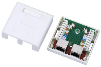 Zdjęcie produktu dla Alantec GN004, RJ45, Biały, Żeńska
