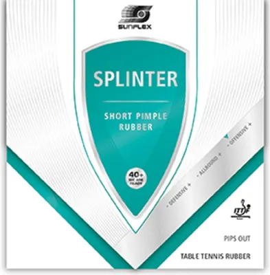 Produktbild von Sunflex Splinter Tischtennis-Belag, 2,0mm Schwamm schwarz | Tischtennis Tischtennisequipment Tischtennisausrüstung Ausrüstung