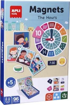Immagine prodotto di Magneti per bambini - Imparo le ore - Multicolore