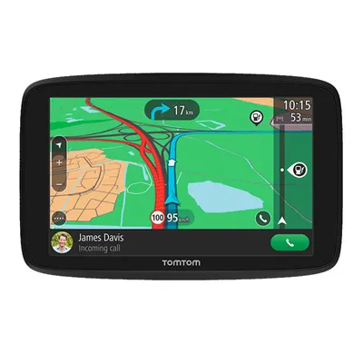Produktbild von TomTom GO Essential 6" EU TMC Navigationssystem Tragbar / Fixiert 15,2 cm (6 Zoll) Touchscreen 262 g Schwarz