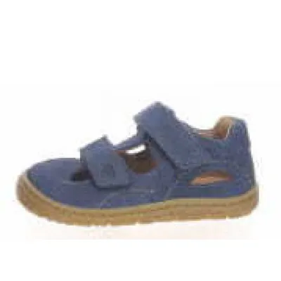 Produktbild von Lurchi Sandalen NANDO BAREFOOT Kinder Rauleder Blau Größe: 28