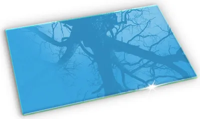 Produktbild von Untersetzer für Grabkerze Motiv Grabstein Gummifüße - 52x30 cm - Blaue Farbe