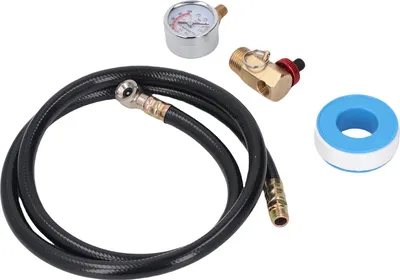 Image de Kit de réparation du réservoir d'air 0-200 psi Manomètre Ensemble de tuyaux de distribution en laiton
