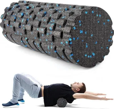 Produktbild von Famanu Foamroller 33cm x 14cm - Therapeutische Faszienrolle für Yoga und Pilates