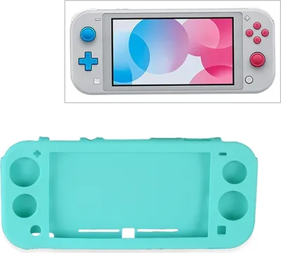 Immagine prodotto di Custodia protettiva antiscivolo in silicone a copertura totale per Switch Lite (blu)